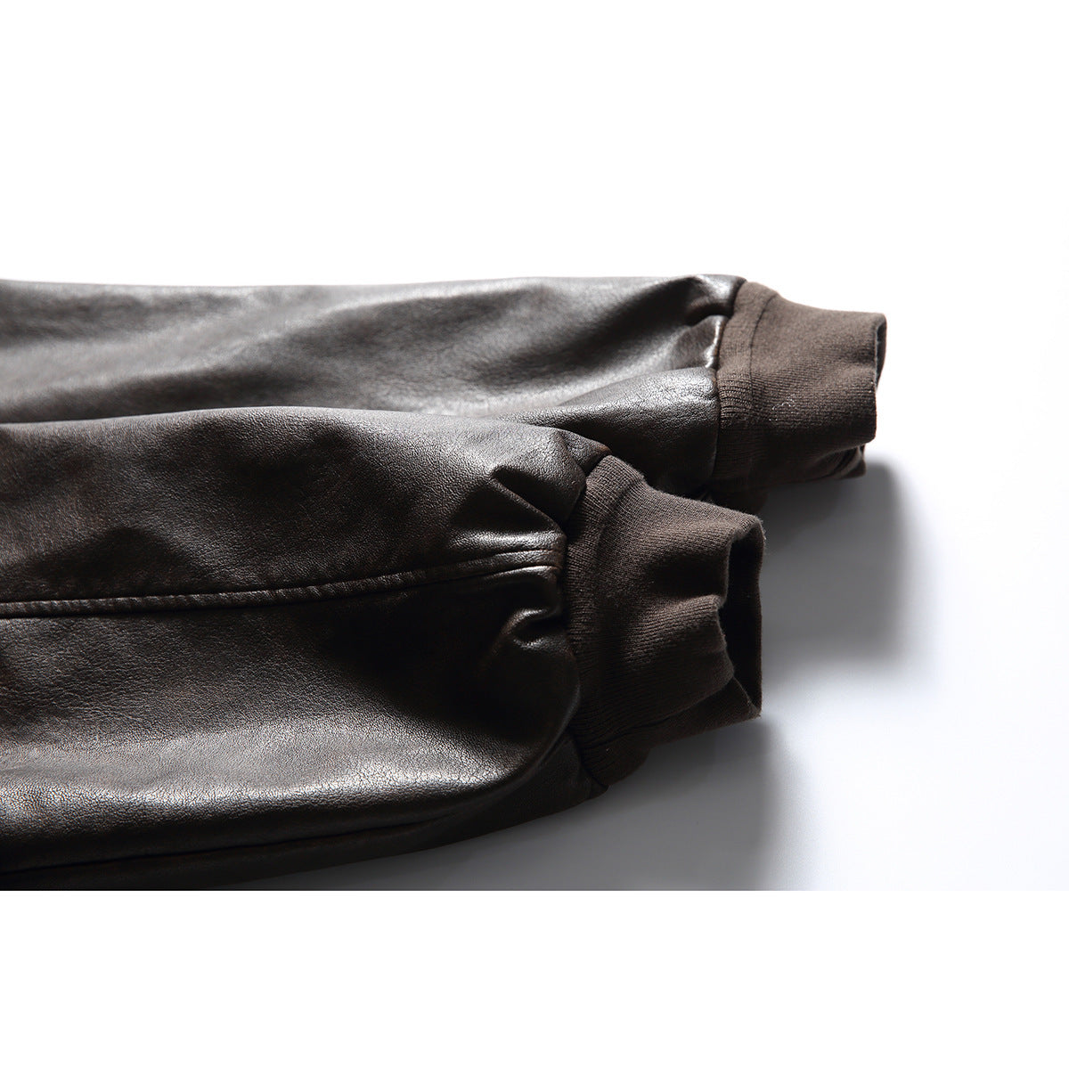 Loose Lapels Motorcycle Leather Jacket Retro Rub Colored PU Leather Jacket For Men